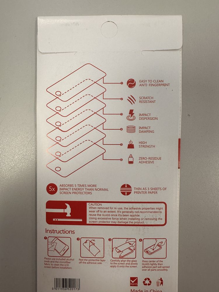 Szkło hartowane do iphone 7/8 plus białe 2 szt.