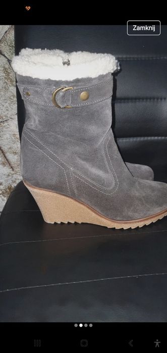 Botki skórzane damskie 39 espirit