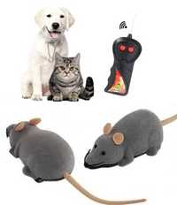 Бездротова миша - щур на пульті управління  іграшка для котів та собак
