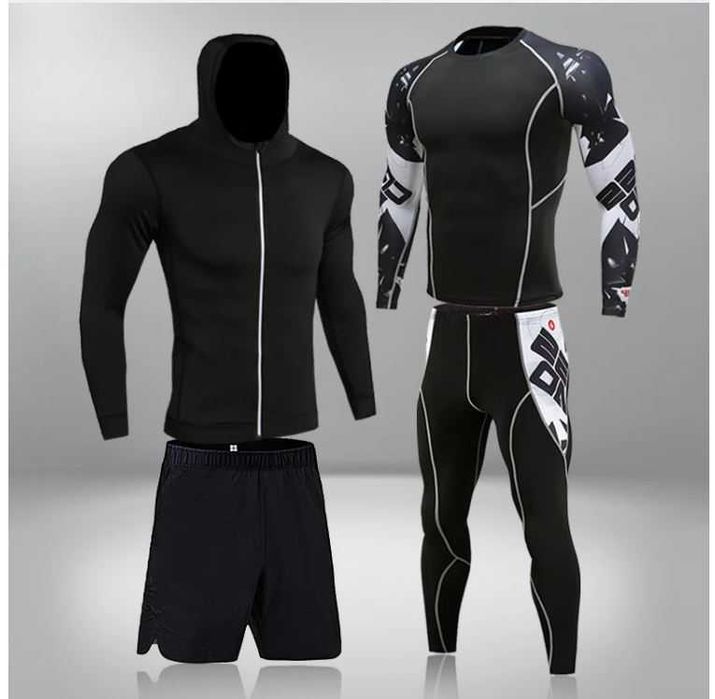 Рашгард 4в1 для фітнесу, ММА, Термобілизна, Crossfit, Компресіон одяг