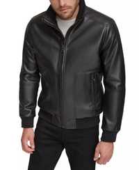 Куртка шкіряна CALVIN KLEIN Men's Faux-Leather Bomber Jacket
