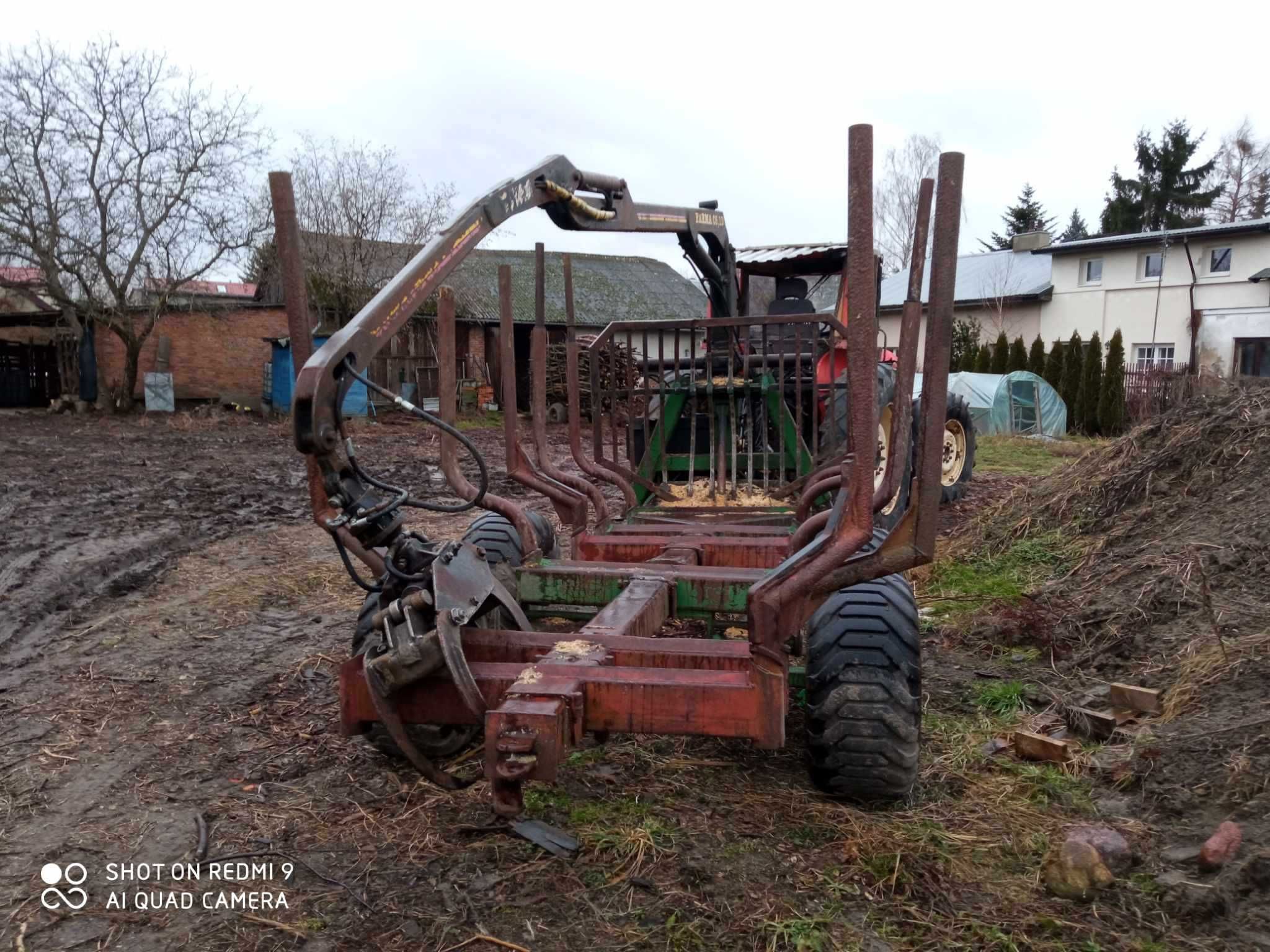 Zestaw zrywkowy. SAME LASER 110 + Przyczepa farma 9t