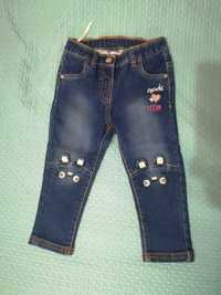 Spodnie jeansy dla dziewczynki 86