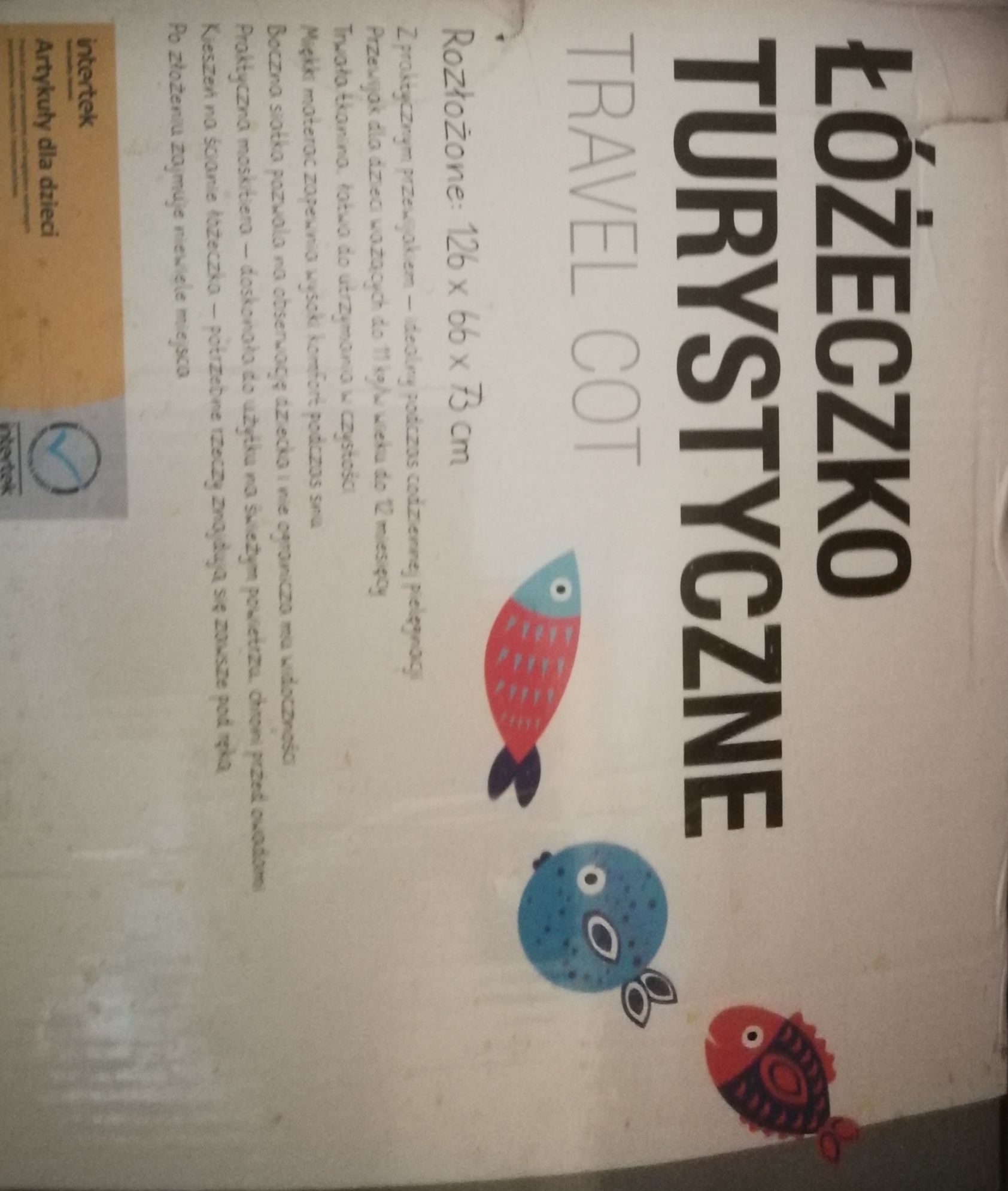 Łóżko turystyczne z przewijakiem nowe nie używane