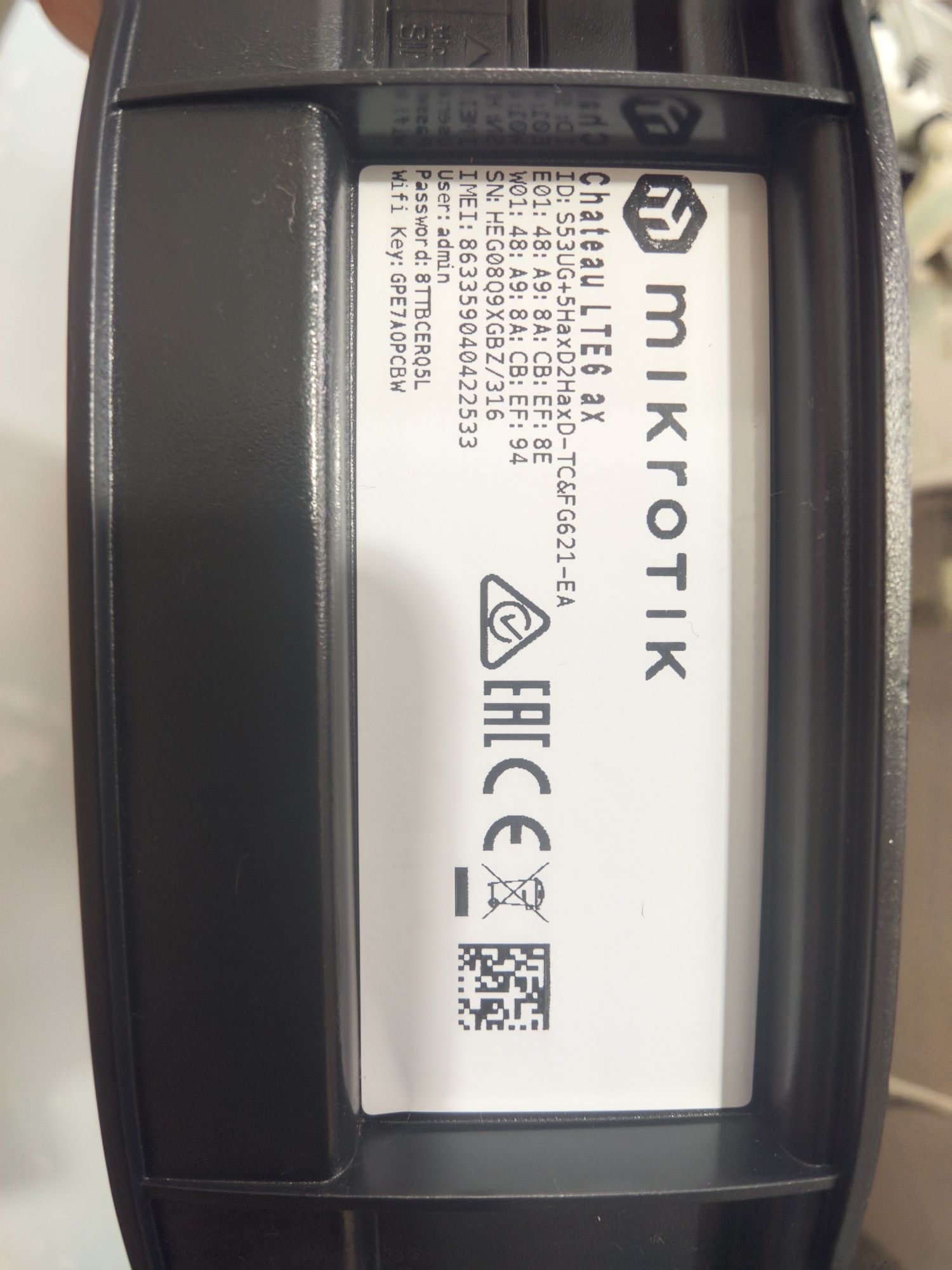 LTE роутер MikroTik Chateau LTE6 ax (S53UG+5HaxD2HaxD-TC&FG621-EA)