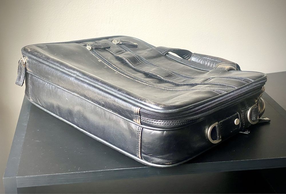 Duza Torba Teczka Elegancka Vip Collection Skora Laptop Jak Nowa