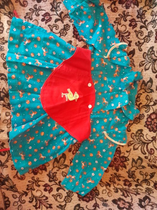 Теплые байковые платья длина 44 см