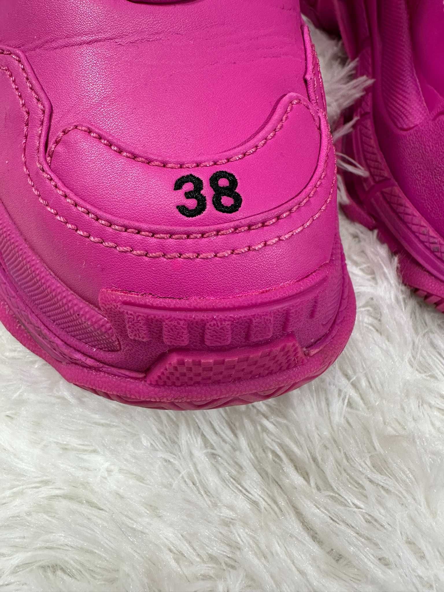 Oryginalne Buty Balenciaga Triple S Różowe