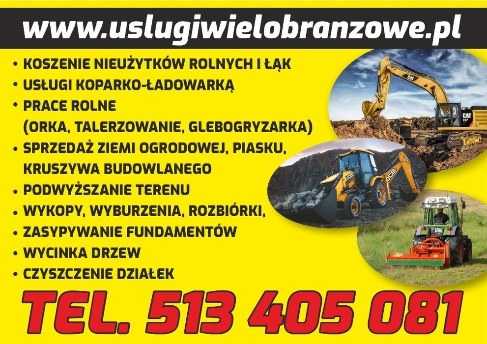 Koszenie trawy koszenie nieuzytkow Usługi rolne czyszczenie dzialek o