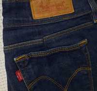 Levi's 29x32 idealne granatowe wąskie spodnie jeansowe jeansy S
