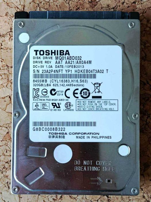 HDD 2,5' Toshiba 320Gb