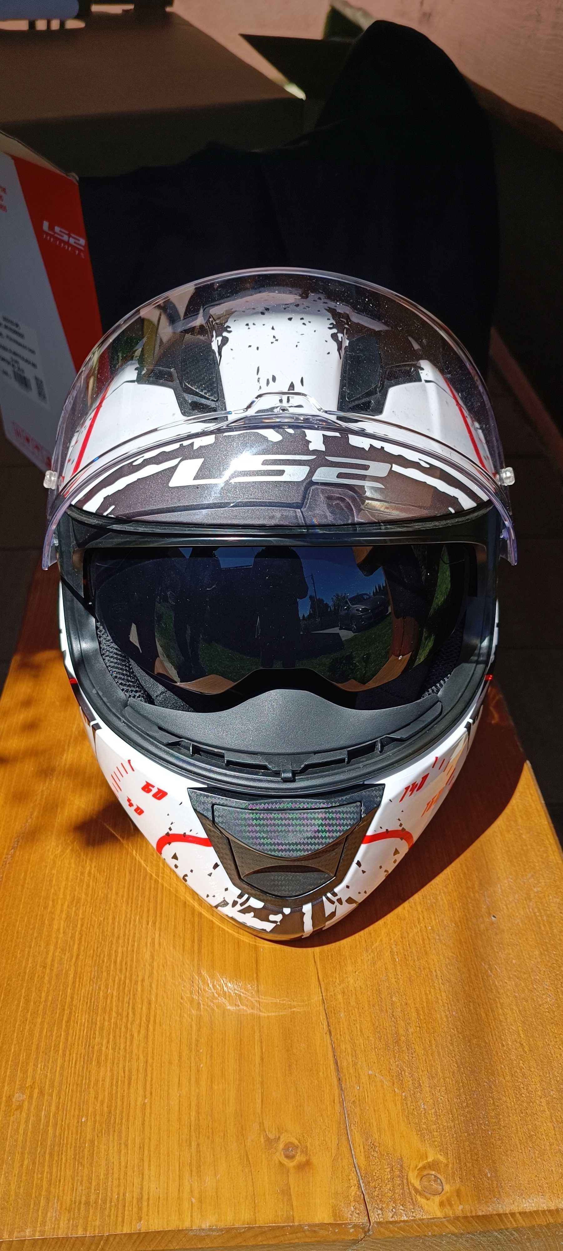 Kask LS2 FF320 Stream Evo TACHO White Black Red rozmiar L