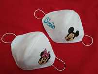 Máscaras algodão criança e adulto personalizadas