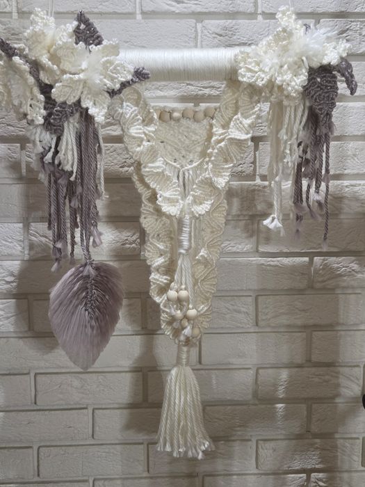 Dekoracja ścienna makrama