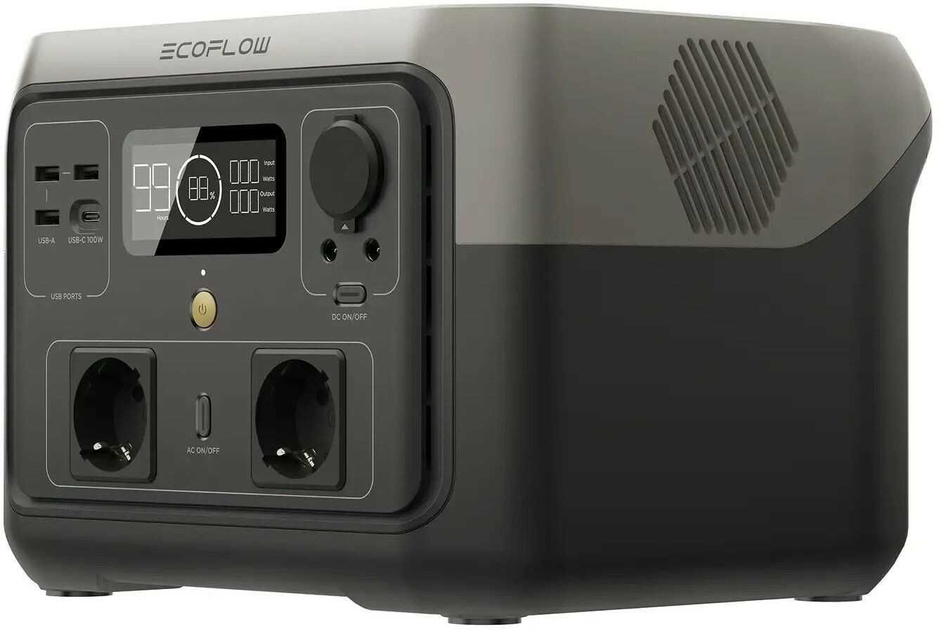 EcoFlow RIVER 2 Max / 500 Вт / 512 Вт⋅год / LiFePO4 (RIVER2Max)