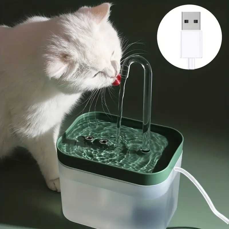 Fonte de agua gatos cão bebedouro com filtro alimentador USB NOVO