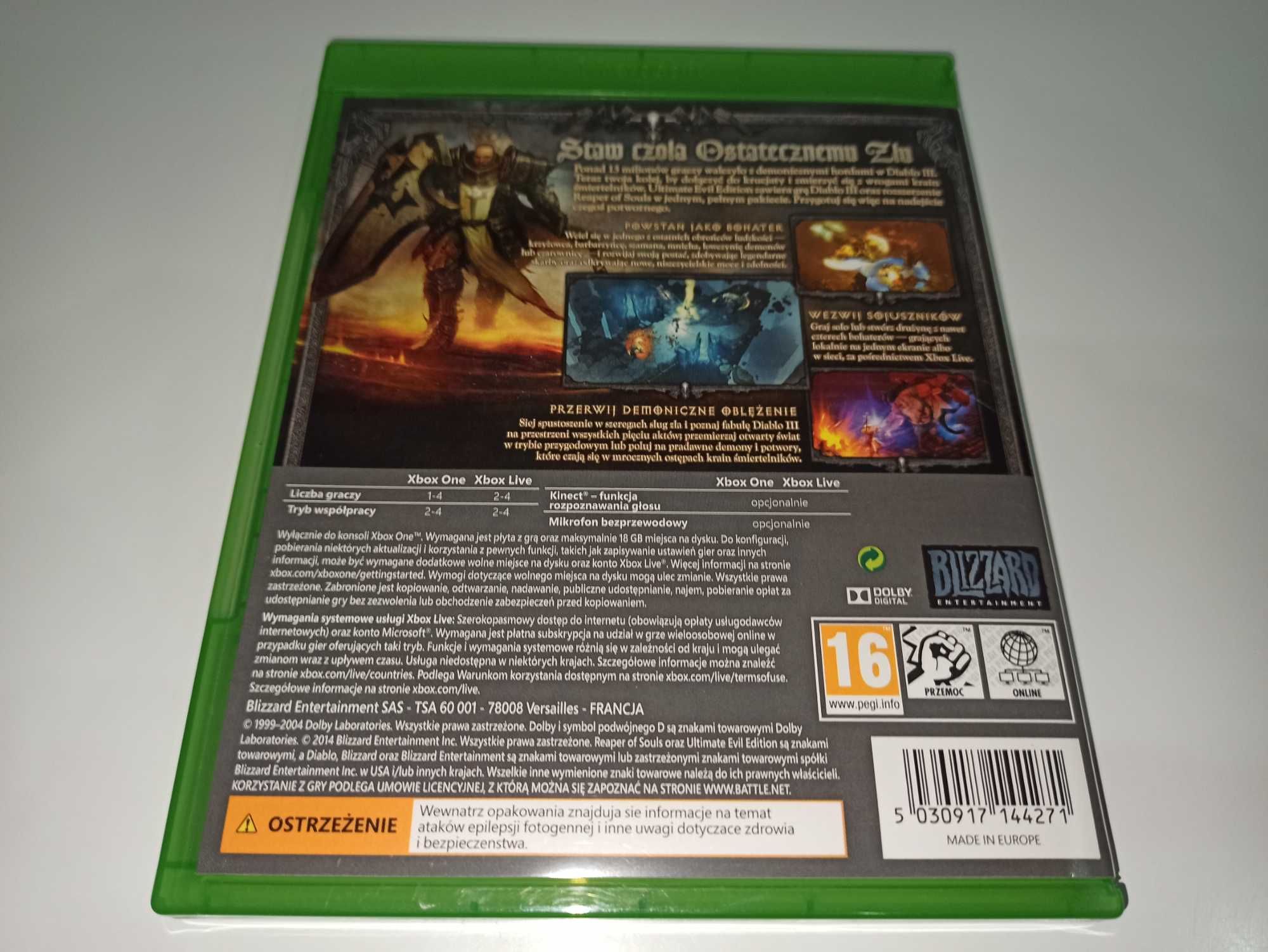 xbox one xbox series x DIABLO III 3 REAPER OF SOULS PL po polsku