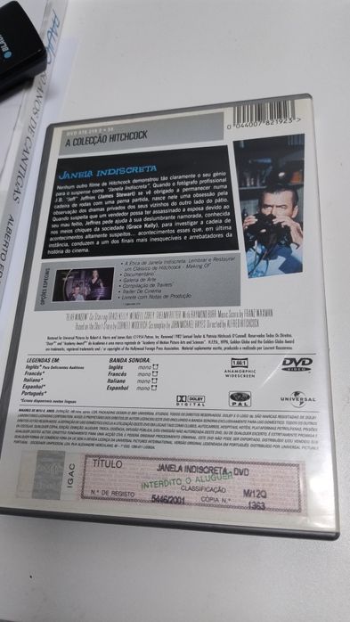 Dvd janela indiscreta hitchcock