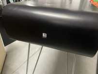 Movel decoracao / aparador de entrada  preto com pés em ferro