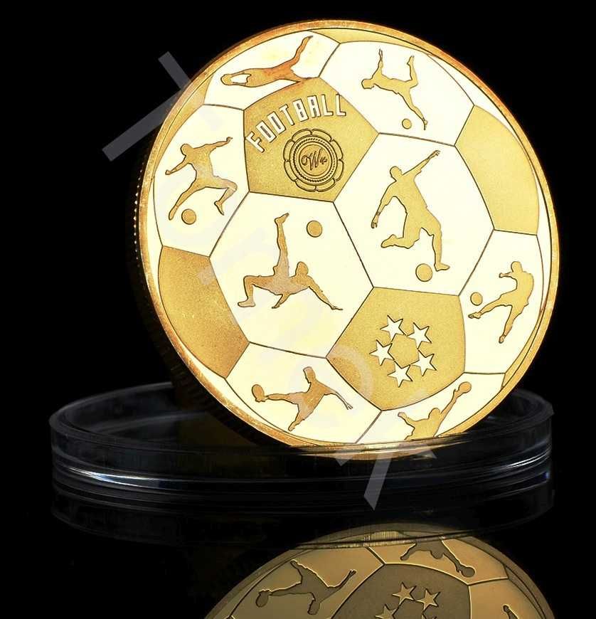 5 x LEO MESSI Barcelona Moneta Medal Numizmat Złoto 24 karat Au 40 mm