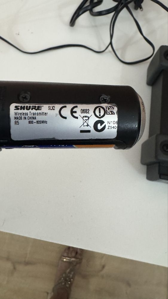 Microfone Shure SM86 com SLX4