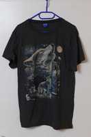 Wilki Wolfs T-Shirt Wolf Black czarna koszulka L BassWood