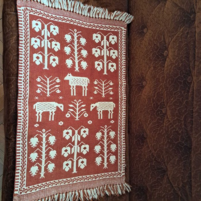 Kilim wełniany prl dwuosnowowy