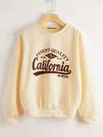 Kremowa bluza z napisem California