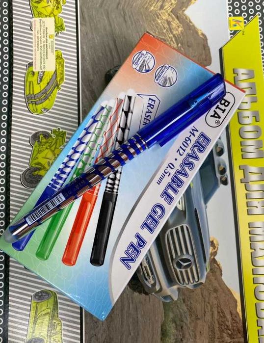 Ручка "пиши-стирай" BIA M-6012 синяя - РАЗНЫЕ