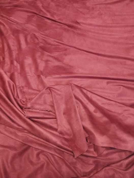 Відріз тканини замша бордо двостороння