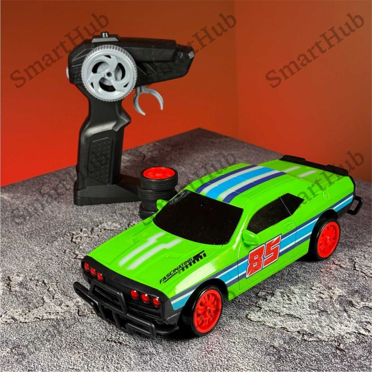 Дрифт машинка на радиоуправлении DODGE STRONG NEON Зеленый