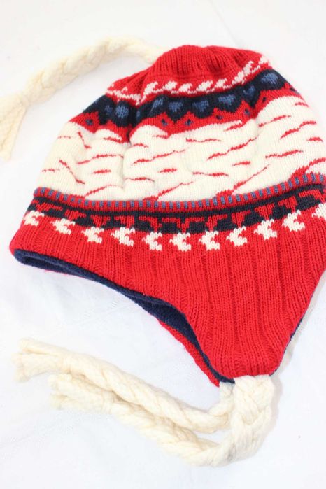 sj2 chłopięca zimowa czapka uszatka polarowa podszewka 3-5 lat 53 cm