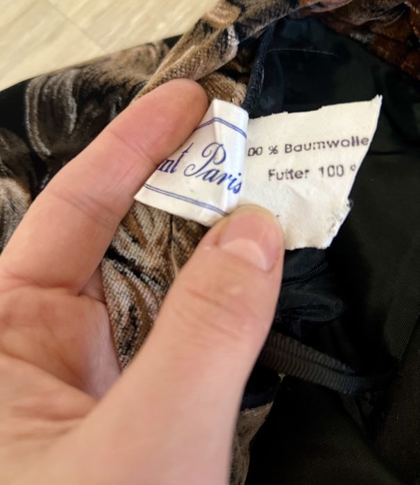 Вінтажна чорна оксамитова спідниця максі