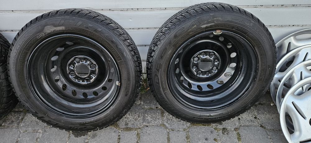 Felgi stalowe 4x98x13 z oponami zimowymi Seicento