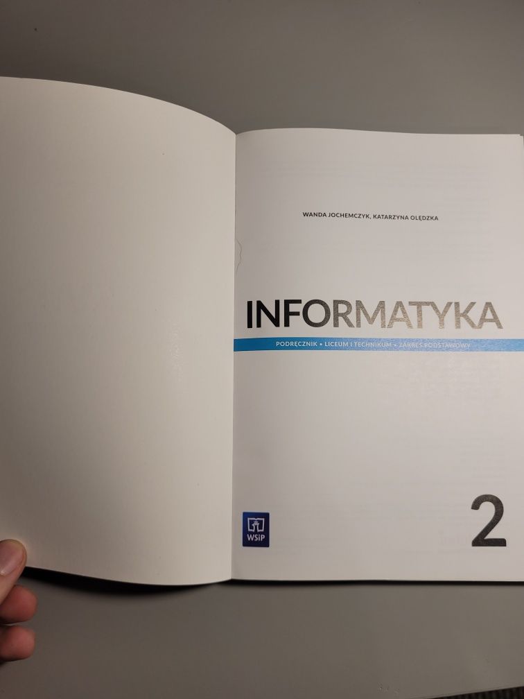 Nowy podręcznik do informatyki 2 wsip informatyka