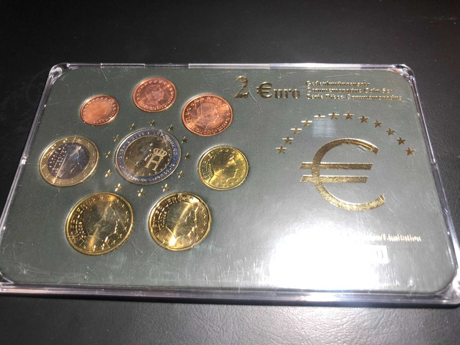 Set Anual Luxemburgo Vários UNC Estojo - Inclui 2€ Monograma GrãoDuque