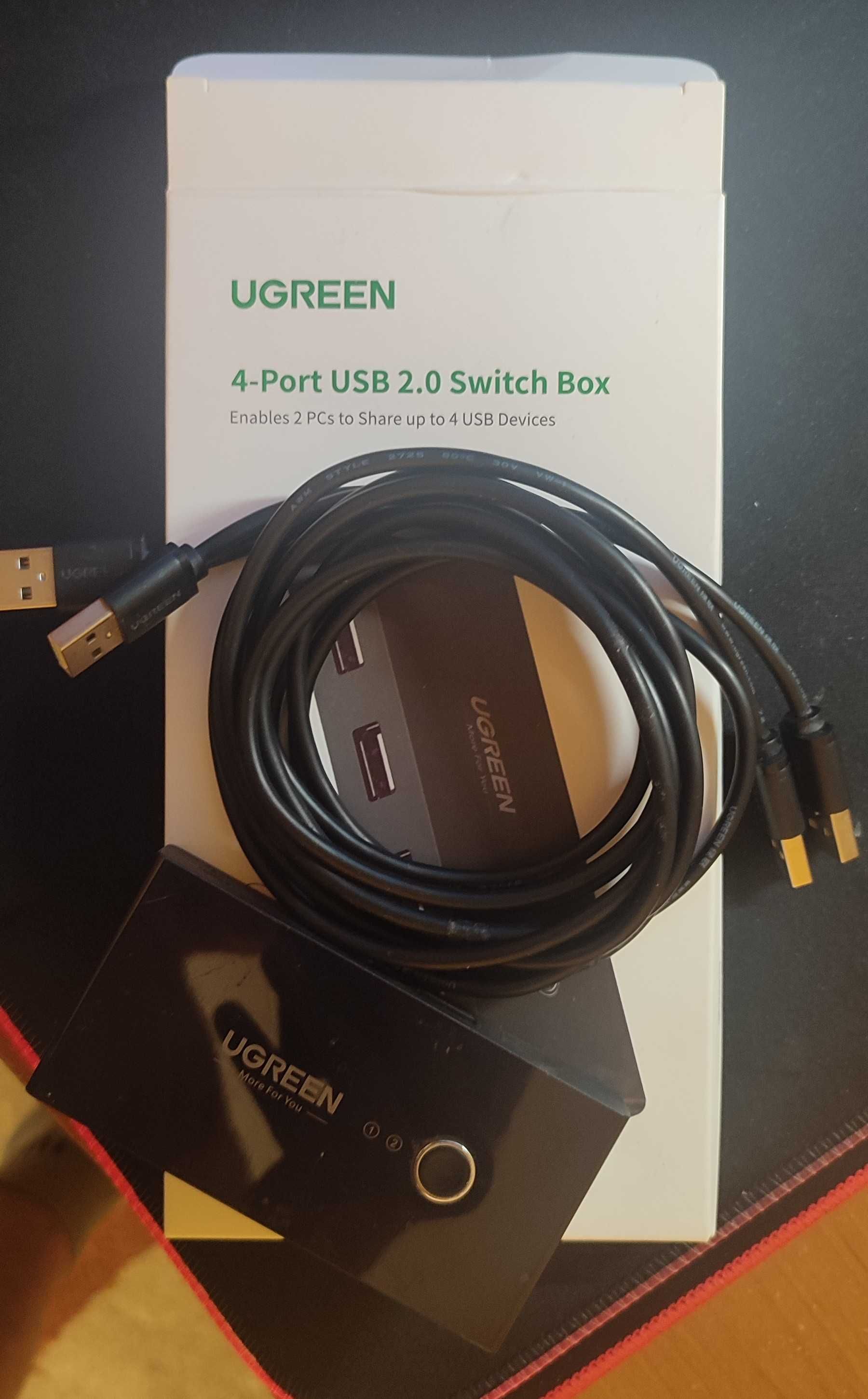 Ugreen Przełącznik Switch Kvm Usb 2X4 2.0