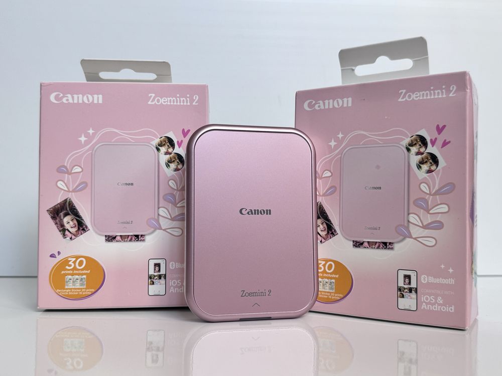 Бездротовий Принтер Міні Фотопринтер Canon Zoemini 2 Рожевий