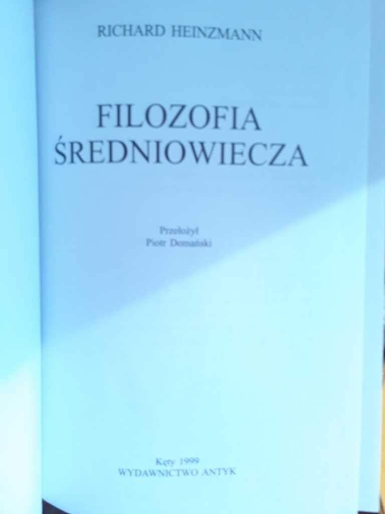 Filozofia Średniowiecza Richard Heinzmann