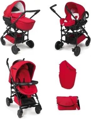 Wózek 3w1 Chicco trio living smart red