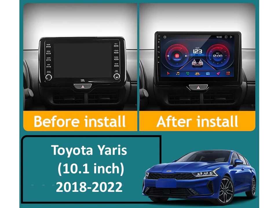 Radio samochodowe Android Toyota Yaris (10.1", low-end) 2018.-2022