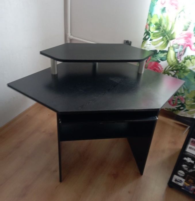 Biurko narożne czarne