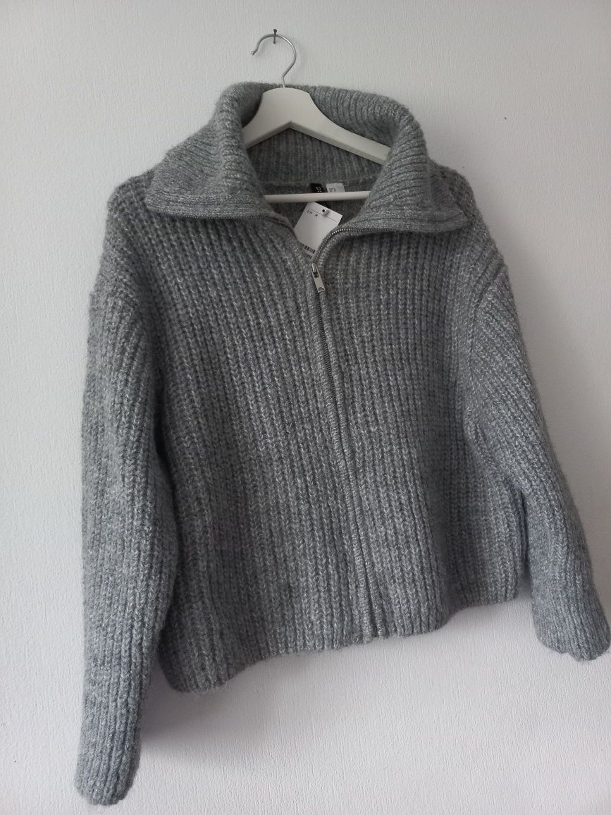 Кардиган H&M, сірий, теплий(S)