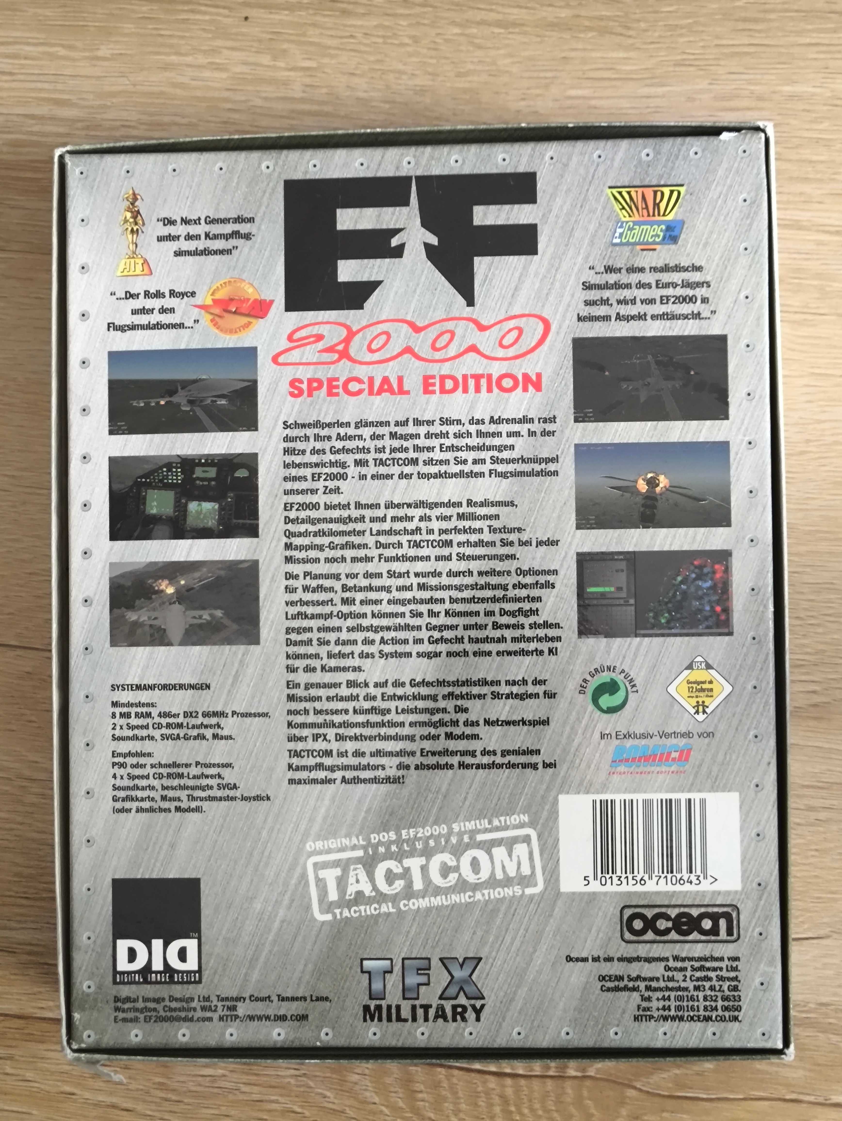 Super EF 2000 IBM PC Gra Big Box Ocean 1996