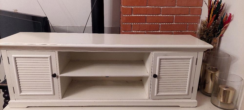 Szafka pod tv biała 120 szer 30 wys 42 cm