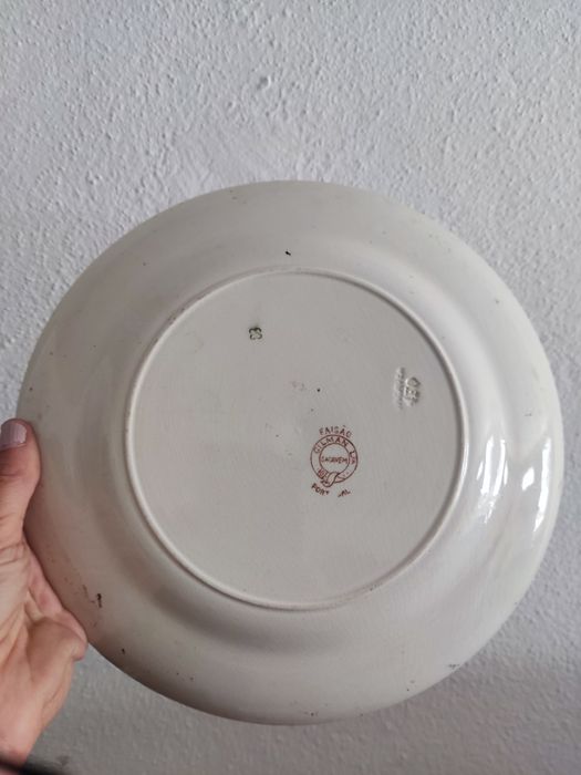 Prato raso raro excelsior rico da fábrica de louças Sacavém