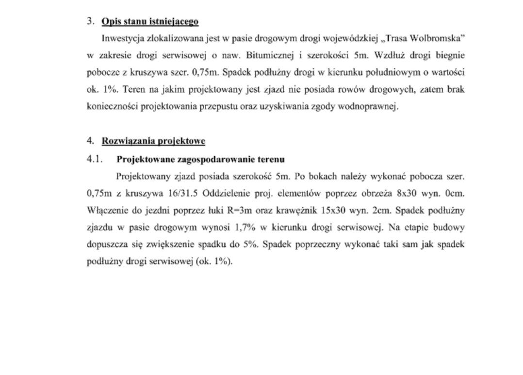 Zlecę budowę zjazdu Zielonki koło Krakowa