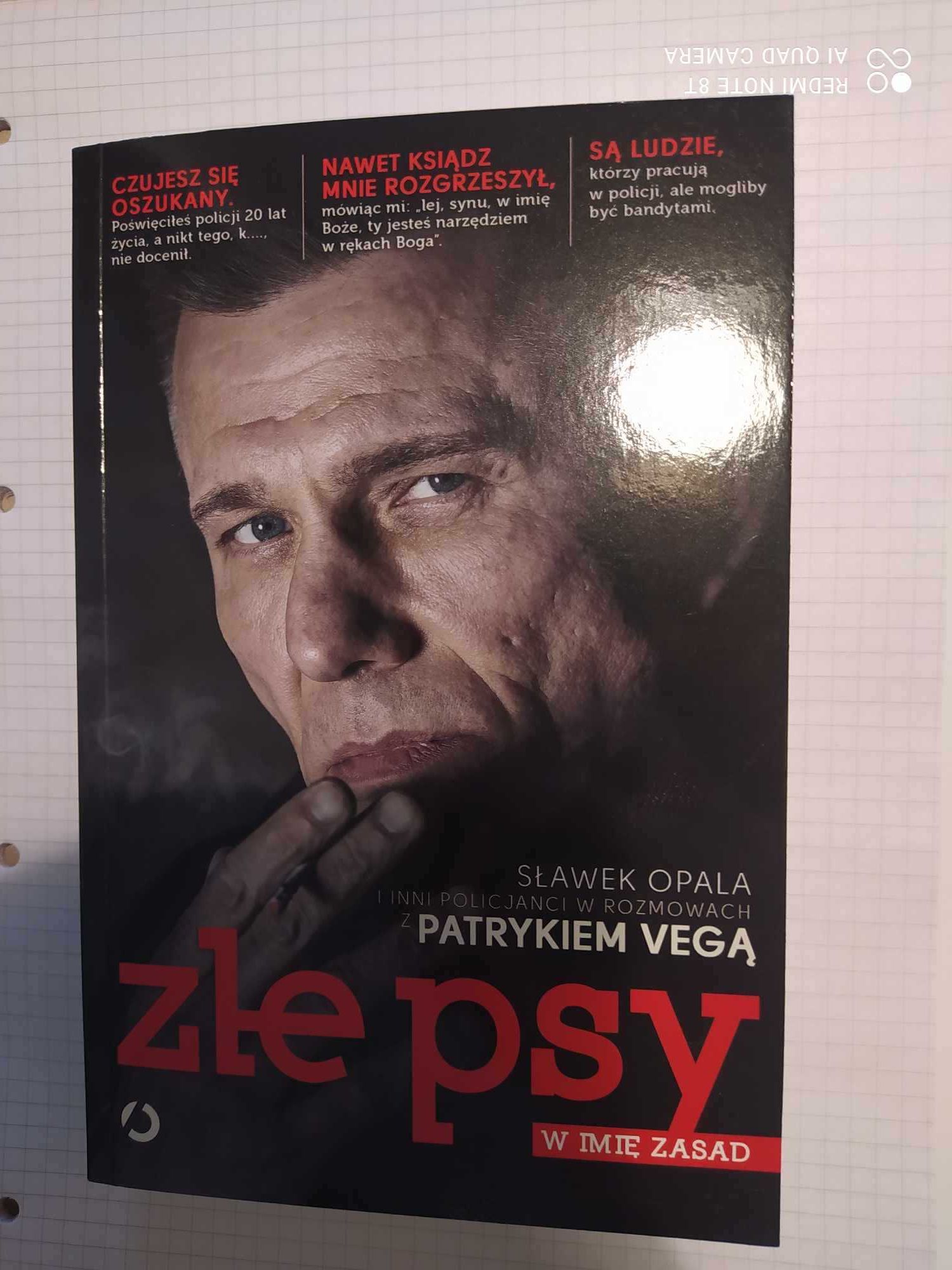 książka "złe psy" Patryk Vega w imię zasad