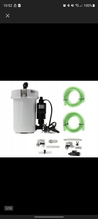 Filtr kubełkowy do akwarium 400l/h + gratisy