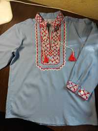 Детская рубашка вышиванка на мальчика 128-140